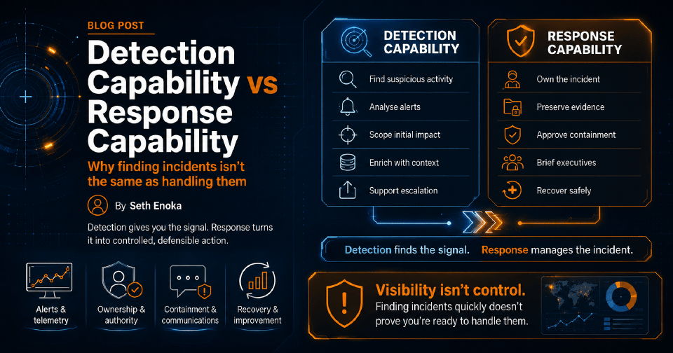 Detection capability versus response capability