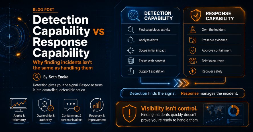 Detection capability versus response capability